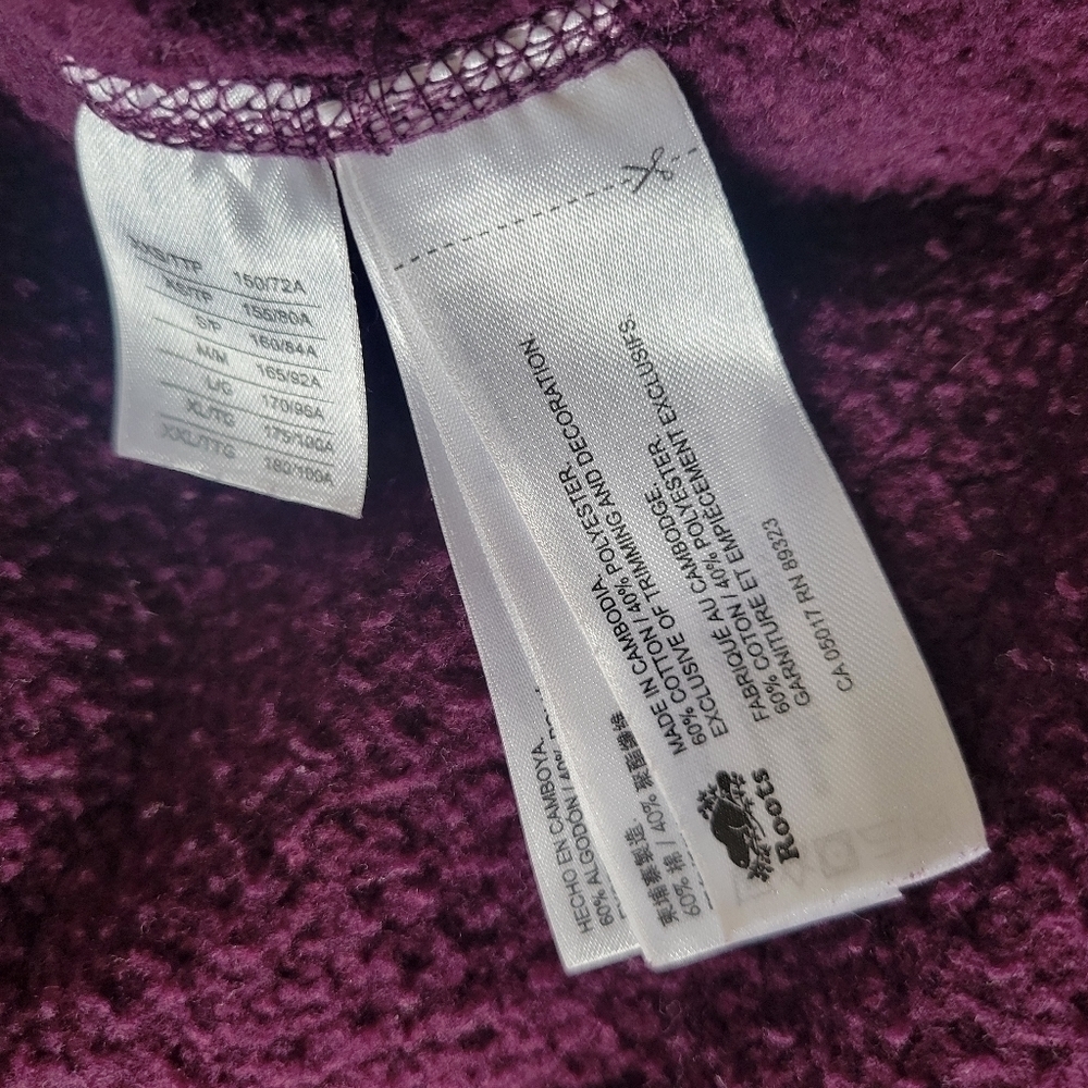Roots Purple Zip Up Hoodie - Picture 2 of 6